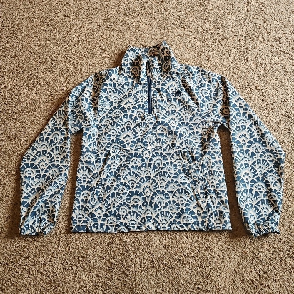The North Face Anorak Windbreaker Women's XS Teal Pullover Jacket